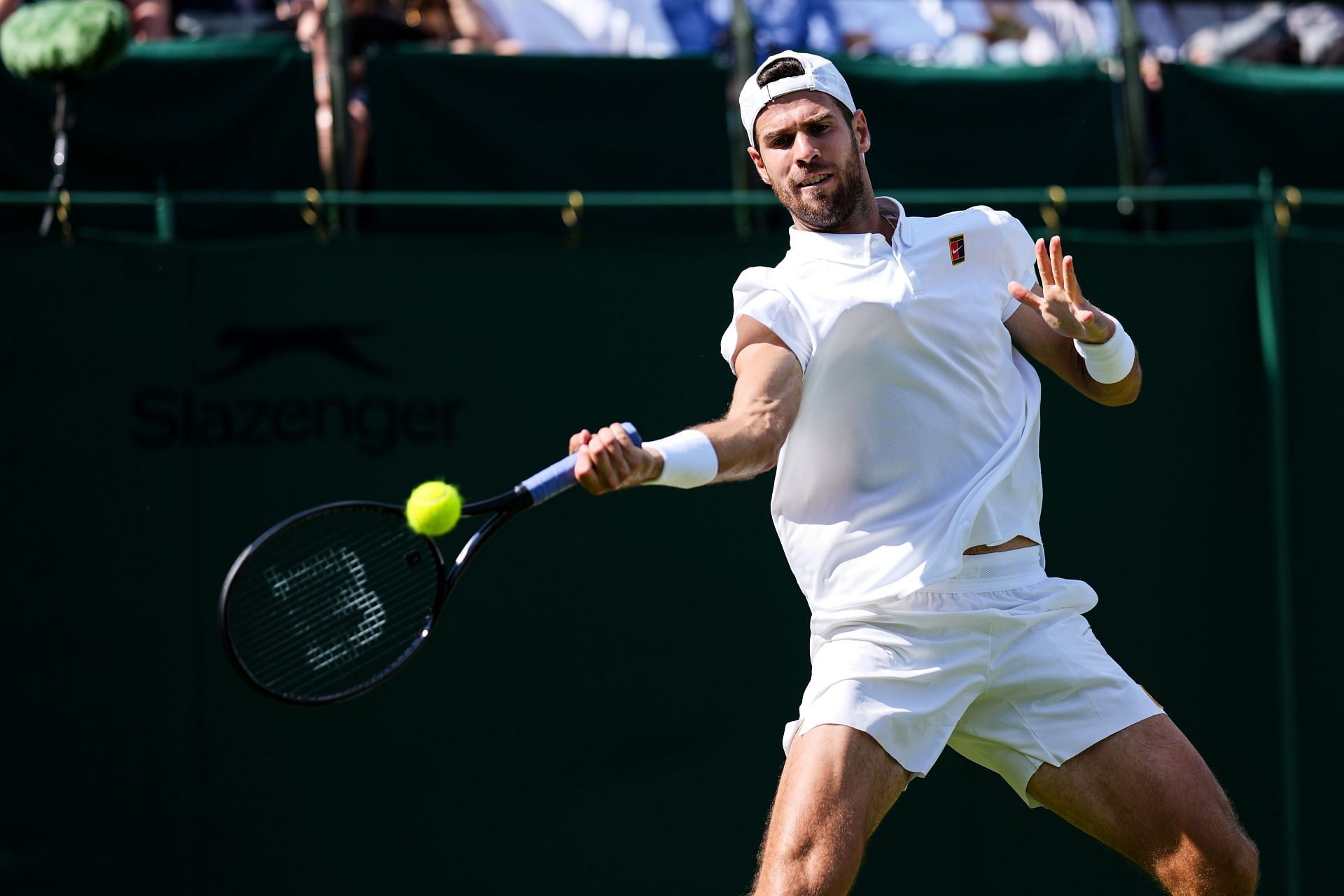 In Picture: Khachanov in action (Getty)